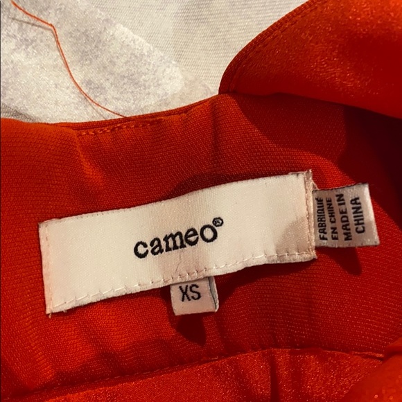 Cameo mini orange dress. Detailed back. - Picture 3 of 3